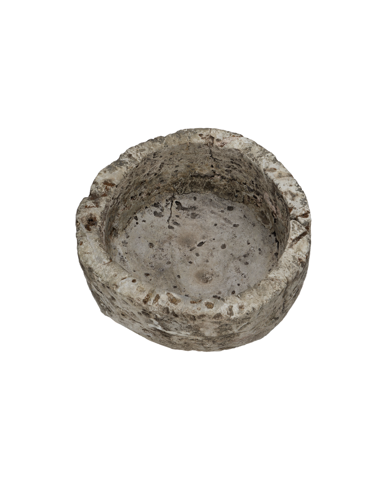 Vintage Limestone Trough - Round from Indonesia - Planters, Fountains, & Water Features