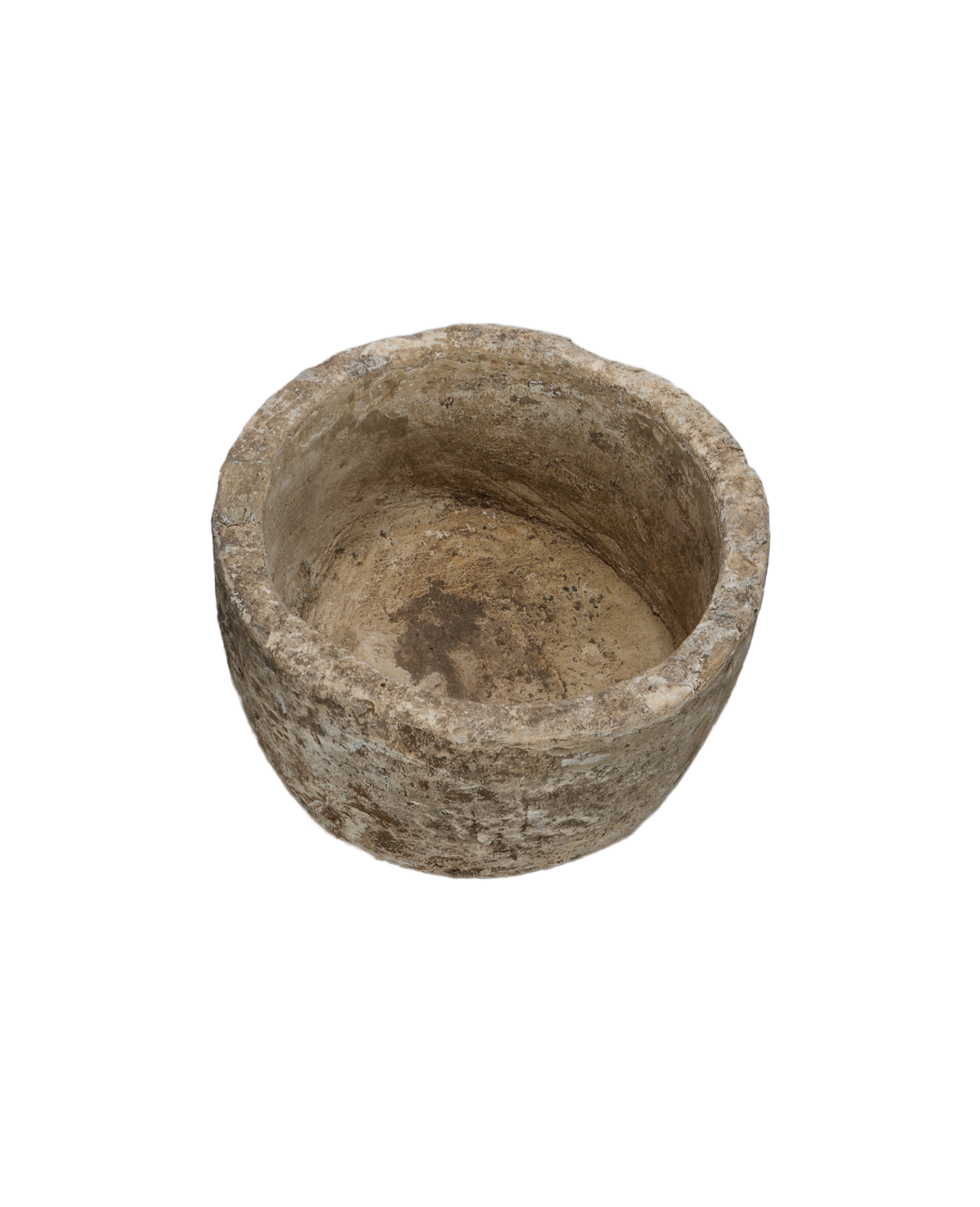 Vintage Limestone Trough - Round from Indonesia - Planters, Fountains, & Water Features
