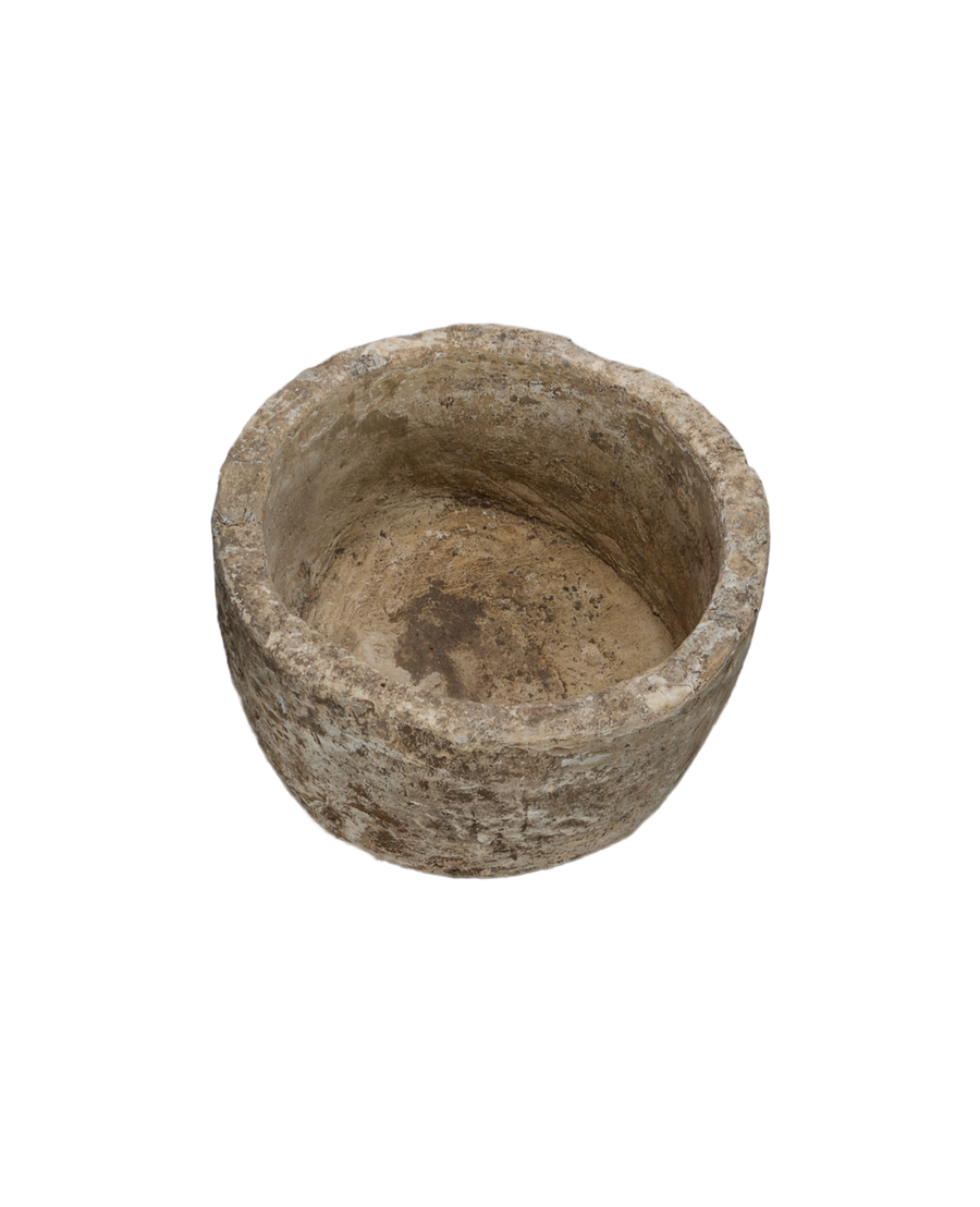 Vintage Limestone Trough - Round from Indonesia - Planters, Fountains, & Water Features