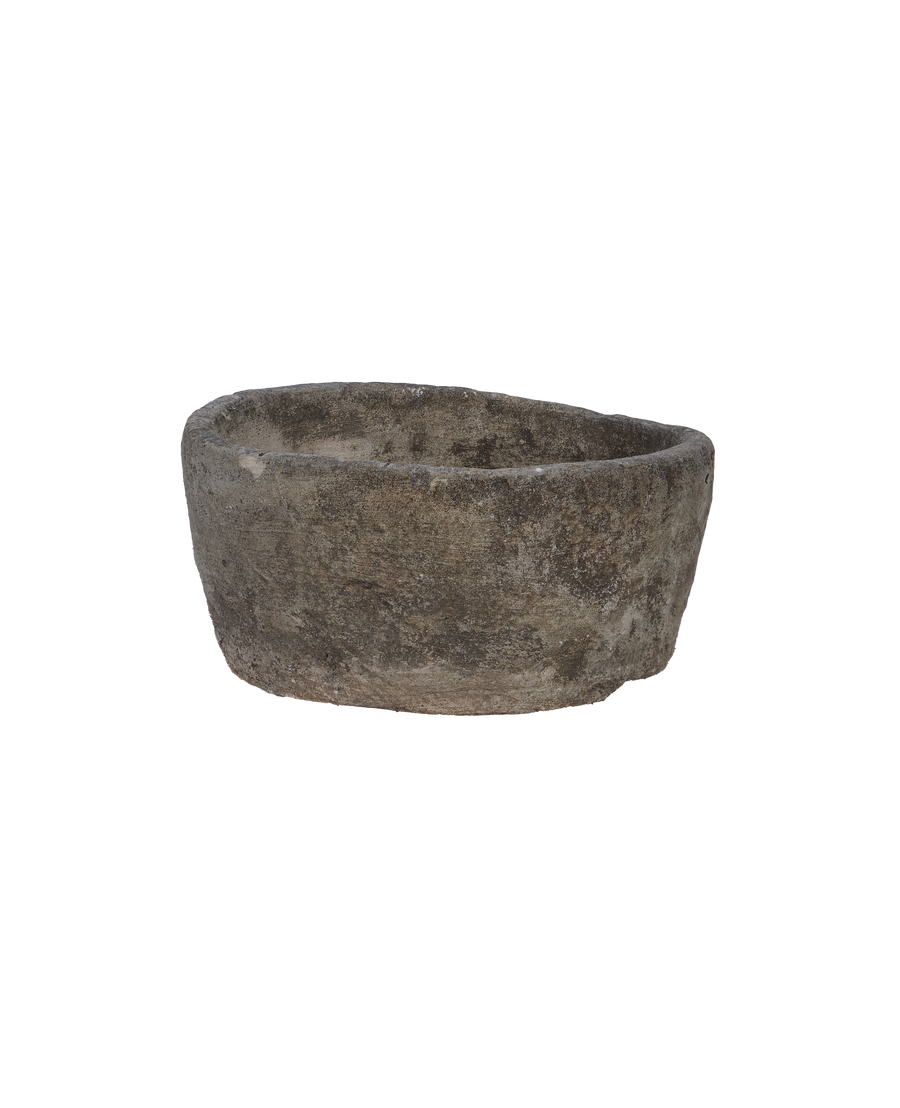 Vintage Limestone Trough - Round from Indonesia - Planters, Fountains, & Water Features
