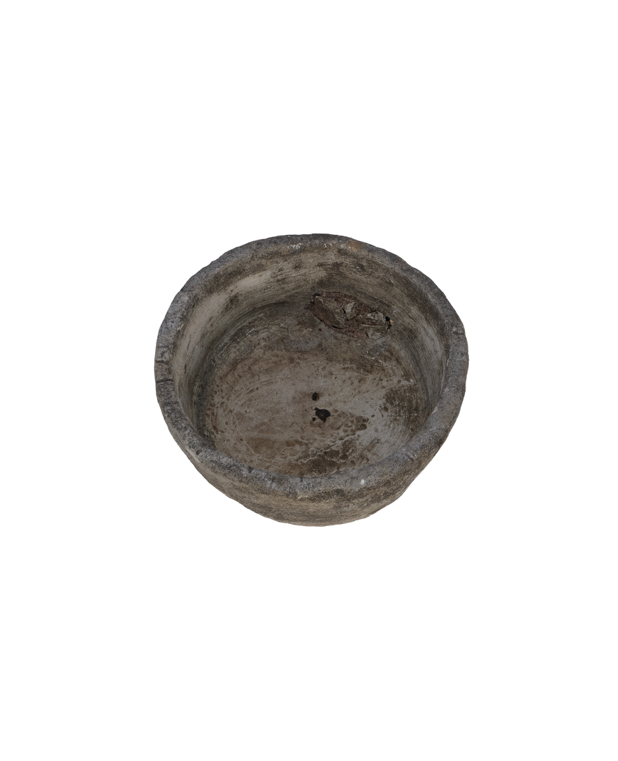 Vintage Limestone Trough - Round from Indonesia - Planters, Fountains, & Water Features