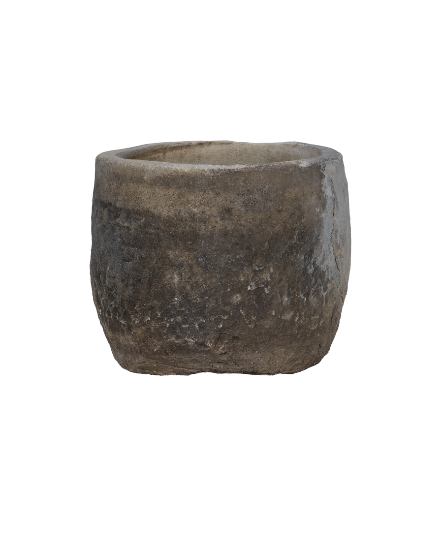 Vintage Limestone Trough - Round from Indonesia - Planters, Fountains, & Water Features