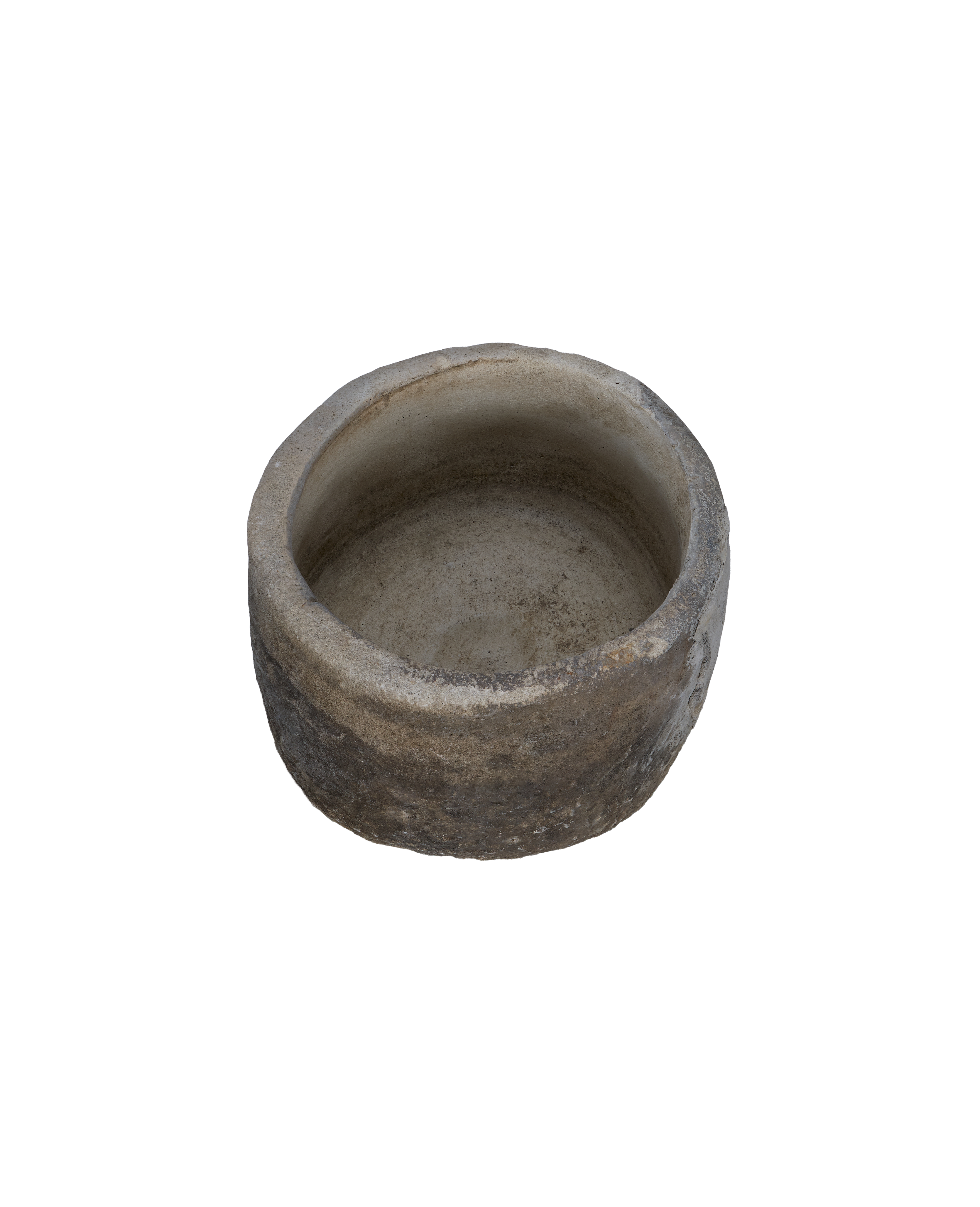 Vintage Limestone Trough - Round from Indonesia - Planters, Fountains, & Water Features