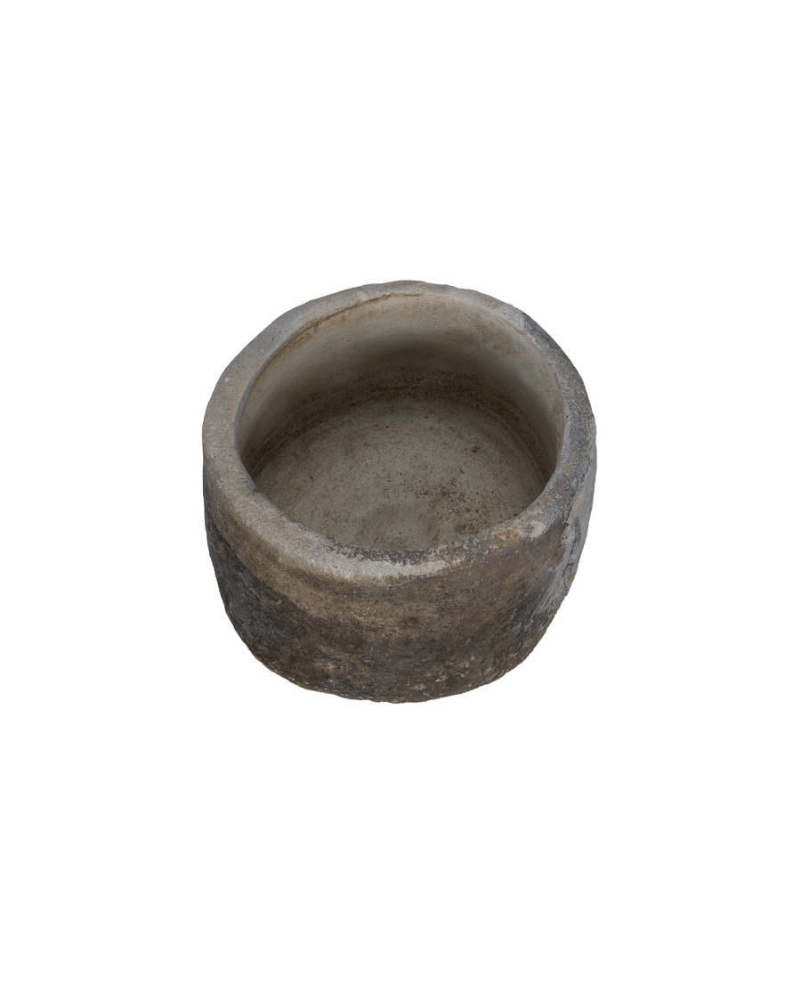 Vintage Limestone Trough - Round from Indonesia - Planters, Fountains, & Water Features
