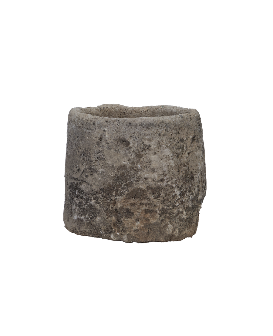 Vintage Limestone Trough - Round from Indonesia - Planters, Fountains, & Water Features