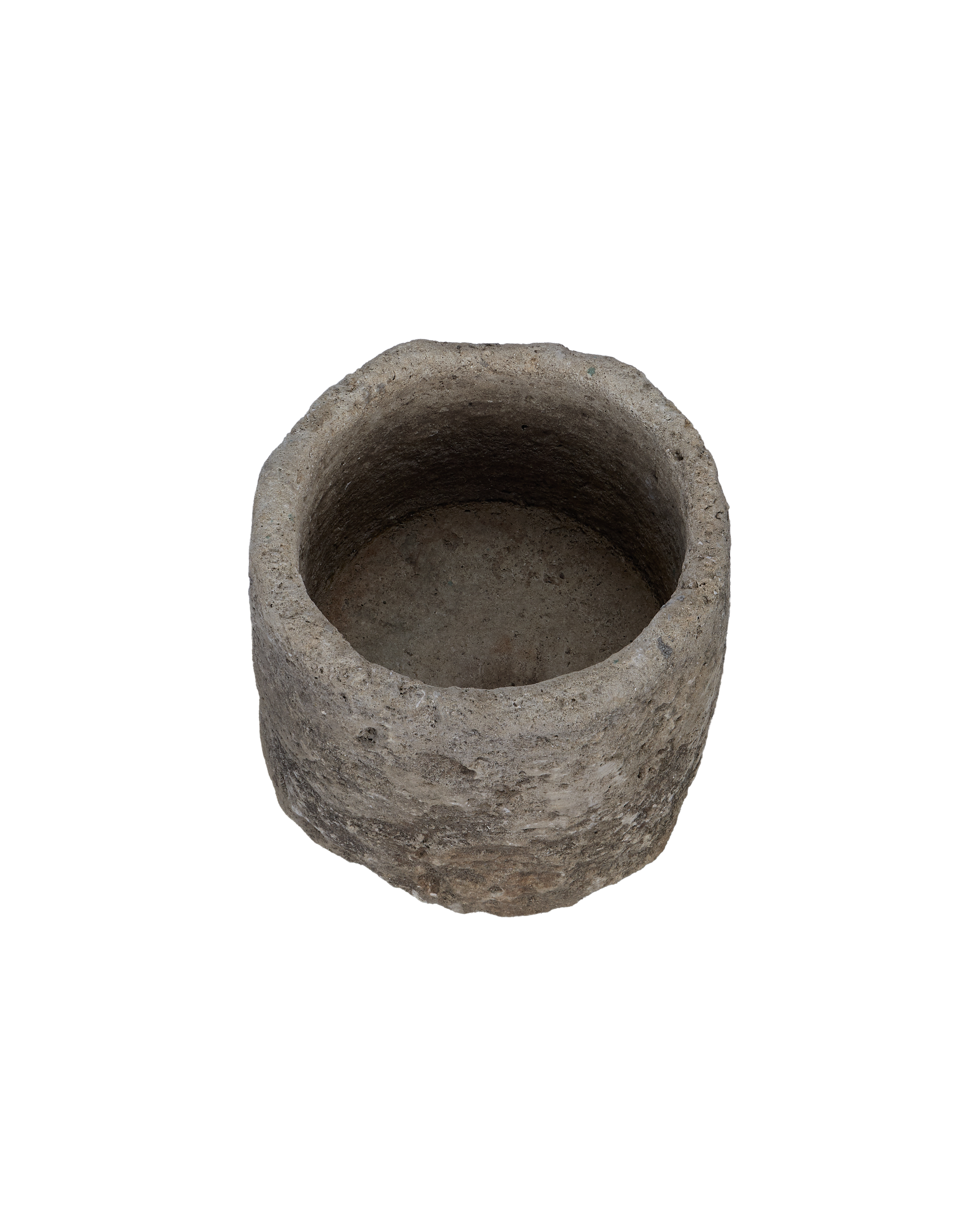 Vintage Limestone Trough - Round from Indonesia - Planters, Fountains, & Water Features
