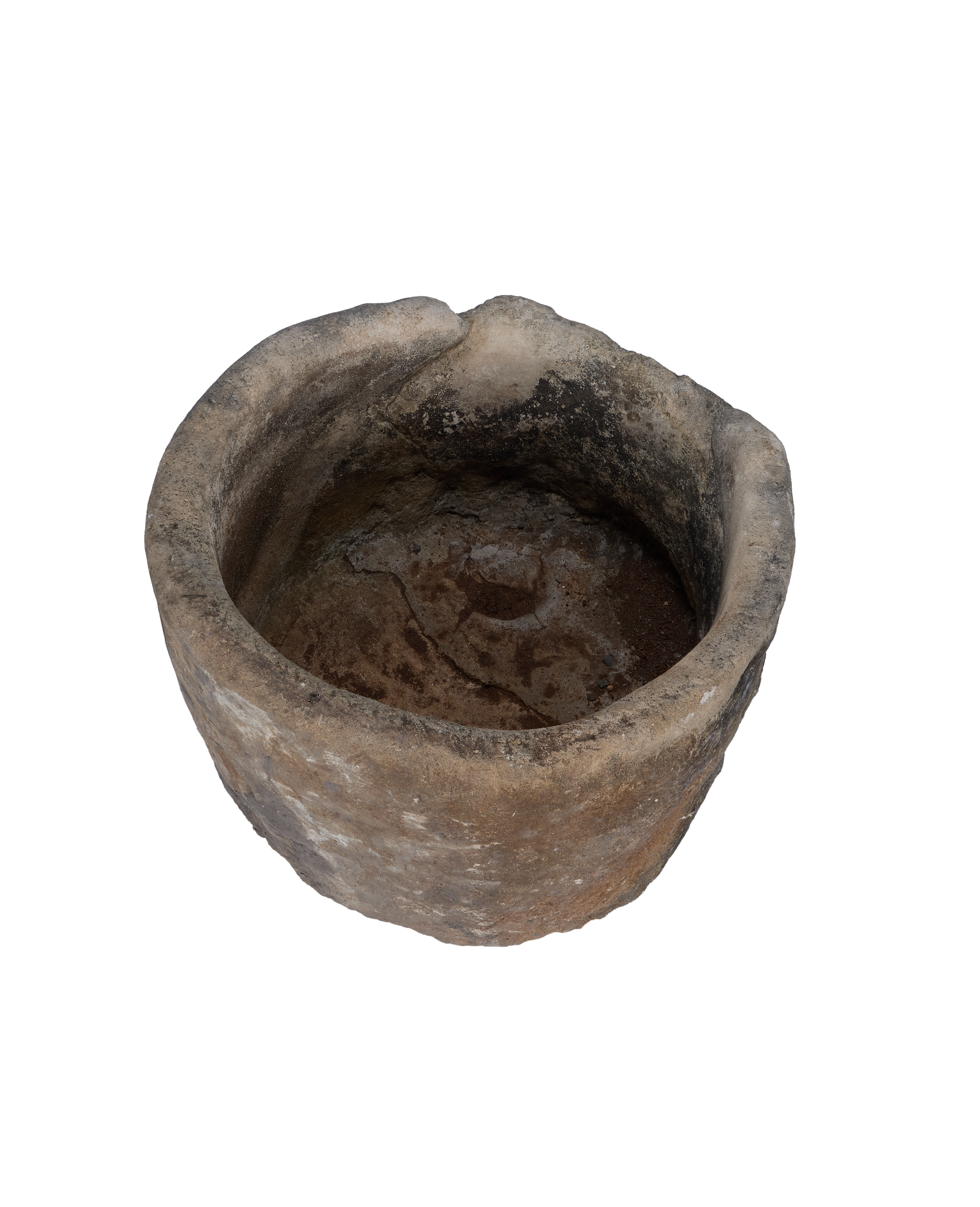Vintage Limestone Trough - Round from Indonesia - Planters, Fountains, & Water Features