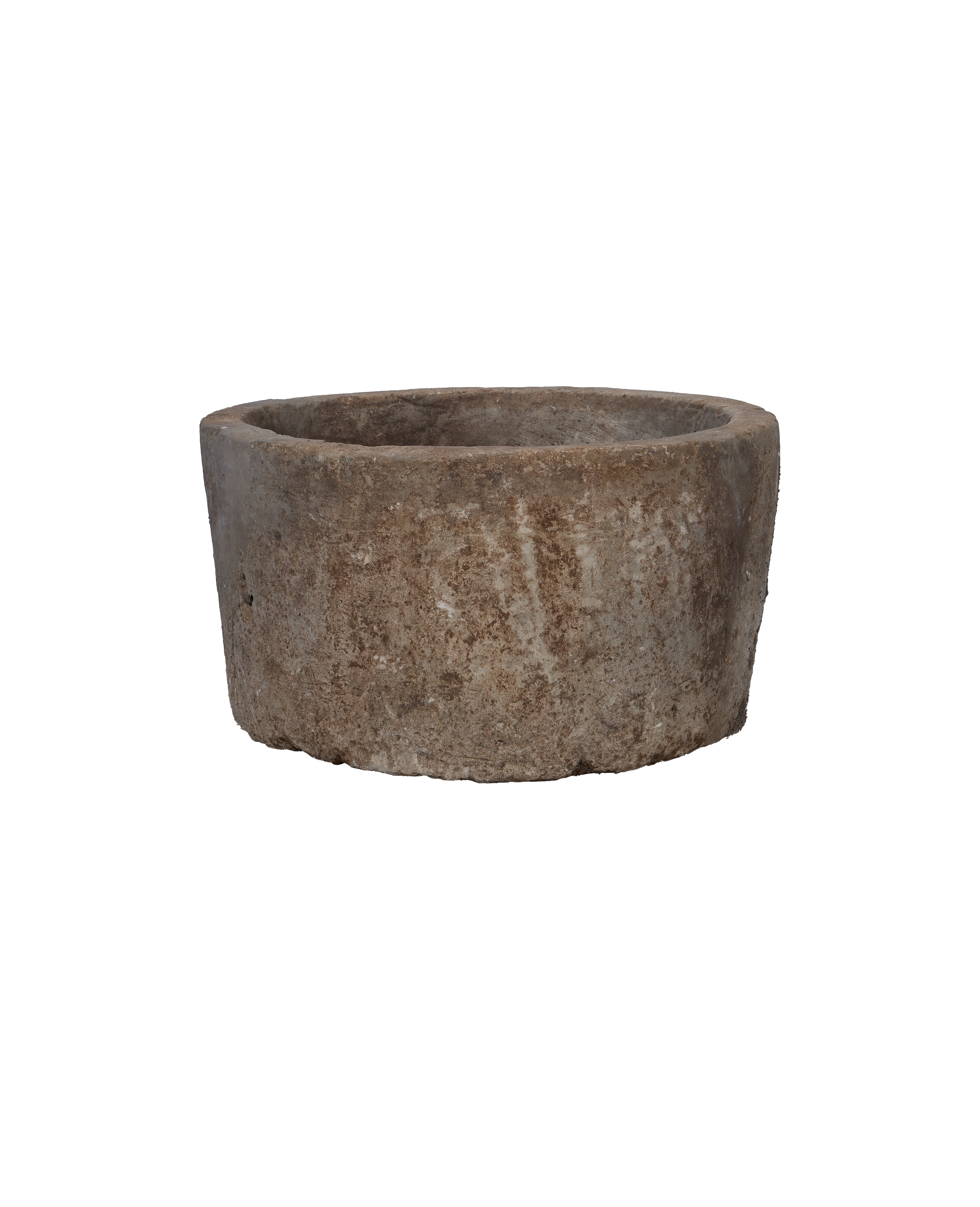 Vintage Limestone Trough - Round from Indonesia - Planters, Fountains, & Water Features