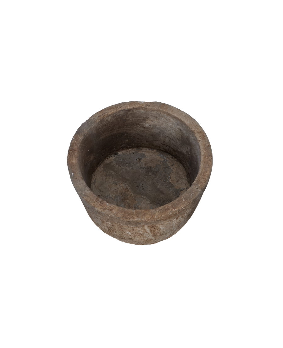 Vintage Limestone Trough - Round from Indonesia - Planters, Fountains, & Water Features