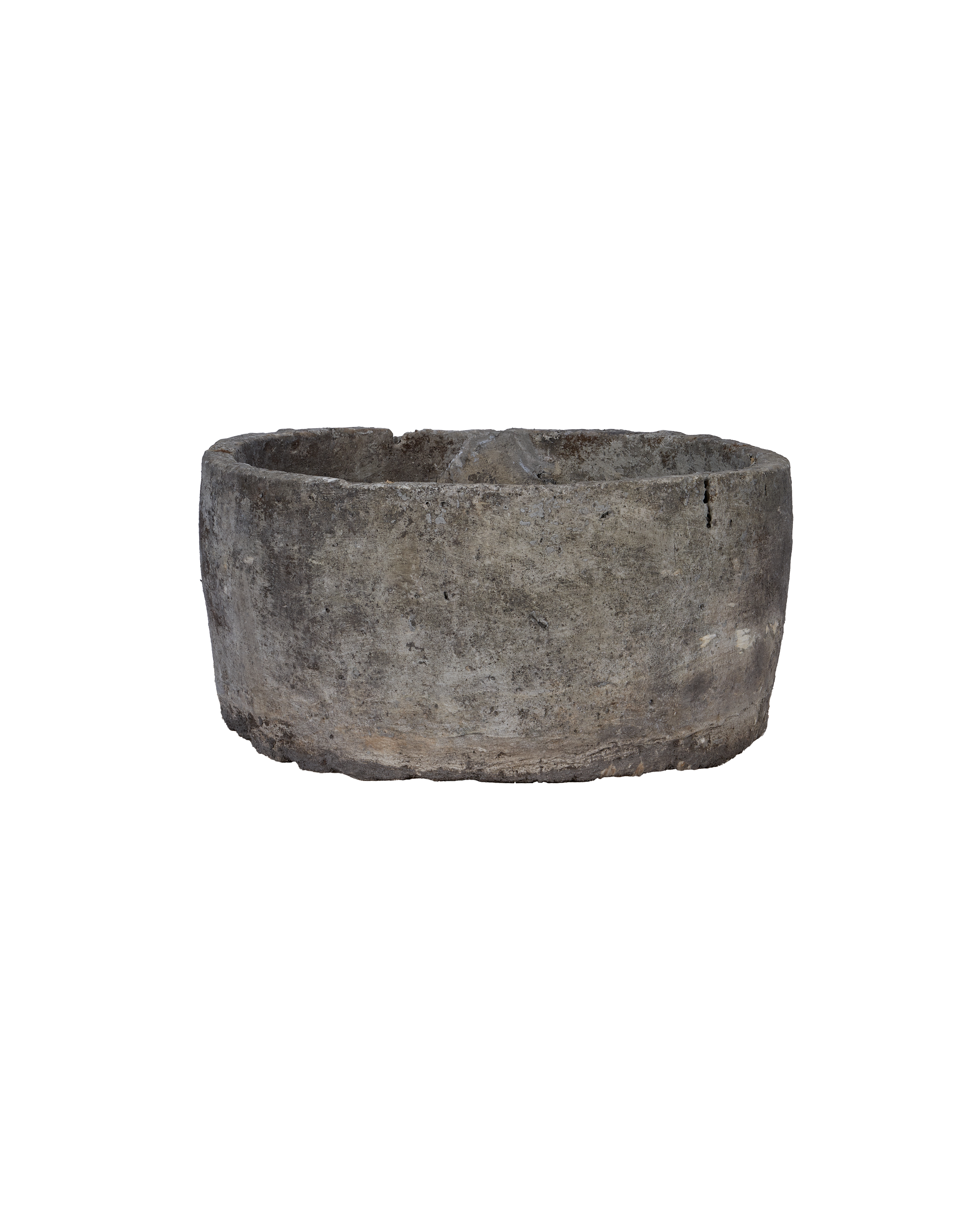 Vintage Limestone Trough - Round from Indonesia - Planters, Fountains, & Water Features