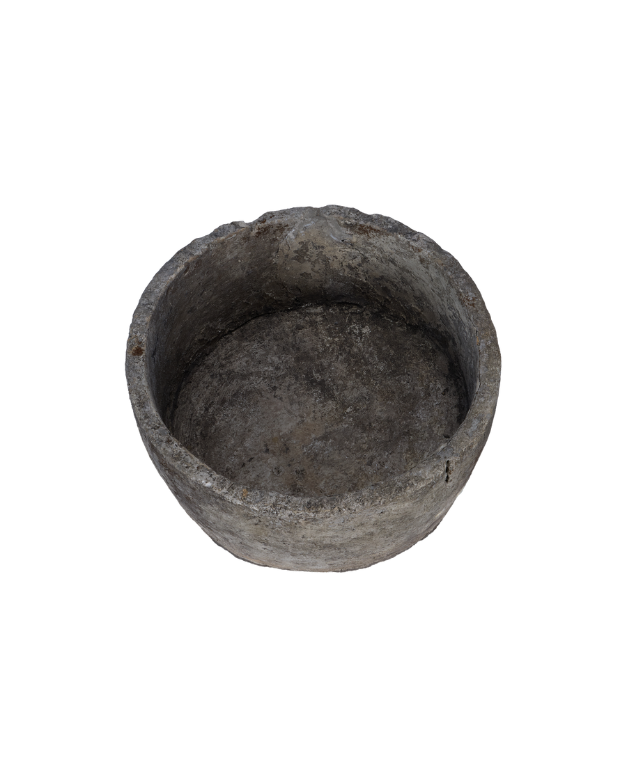 Vintage Limestone Trough - Round from Indonesia - Planters, Fountains, & Water Features