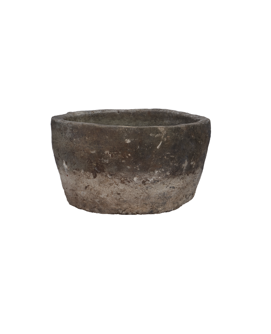 Vintage Limestone Trough - Round from Indonesia - Planters, Fountains, & Water Features