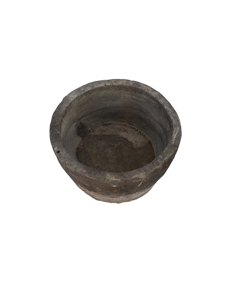 Vintage Limestone Trough - Round from Indonesia - Planters, Fountains, & Water Features