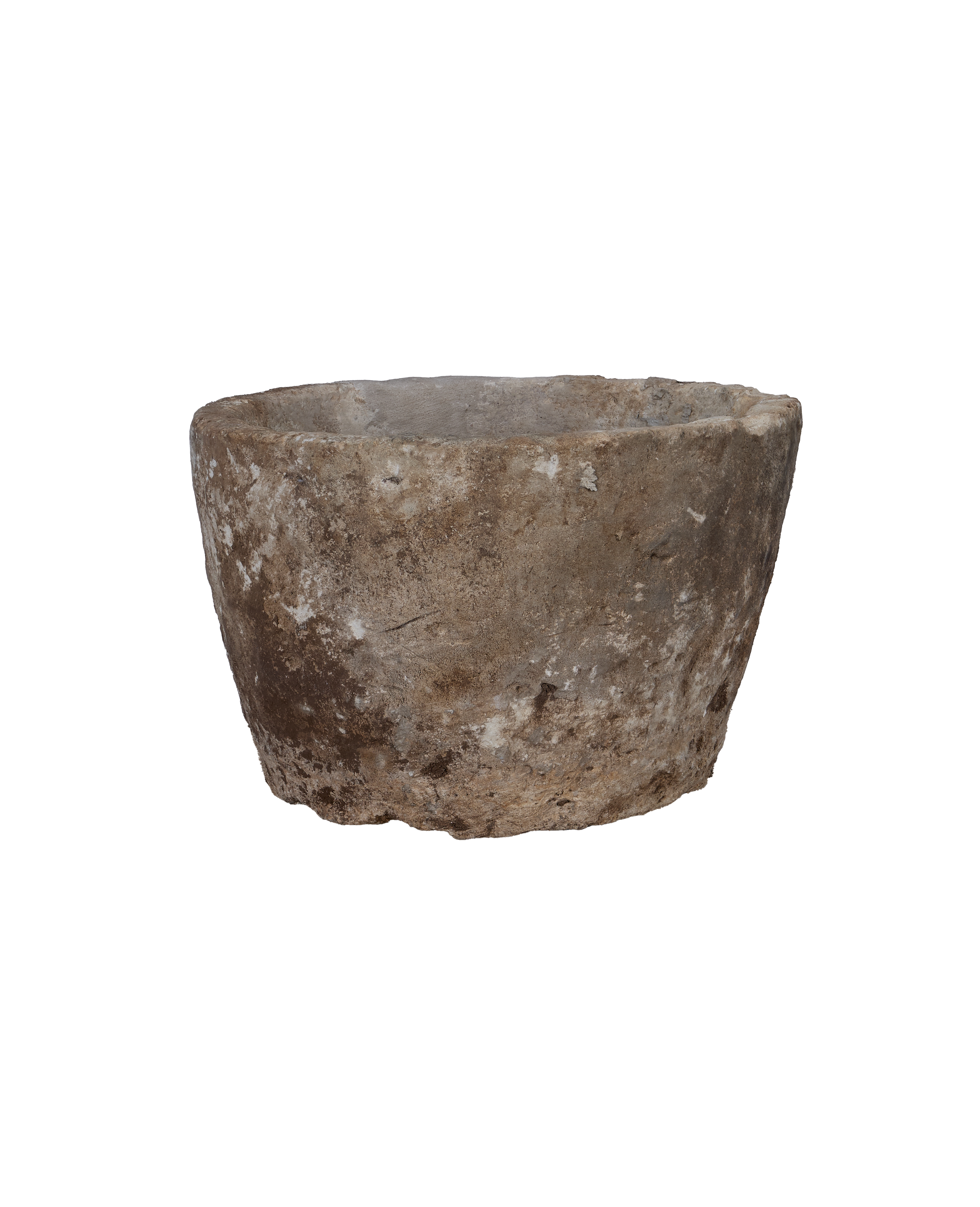 Vintage Limestone Trough - Round from Indonesia - Planters, Fountains, & Water Features