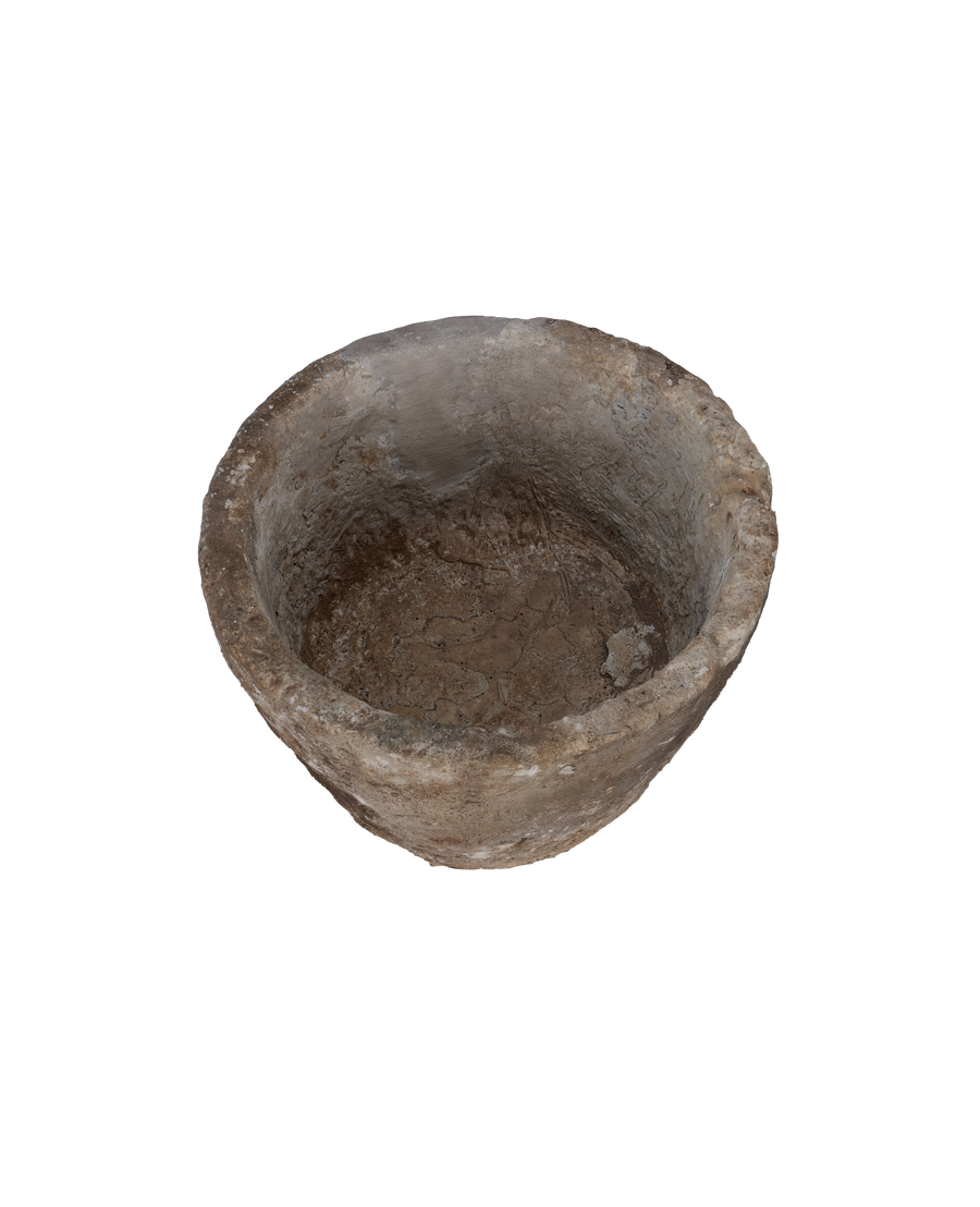 Vintage Limestone Trough - Round from Indonesia - Planters, Fountains, & Water Features