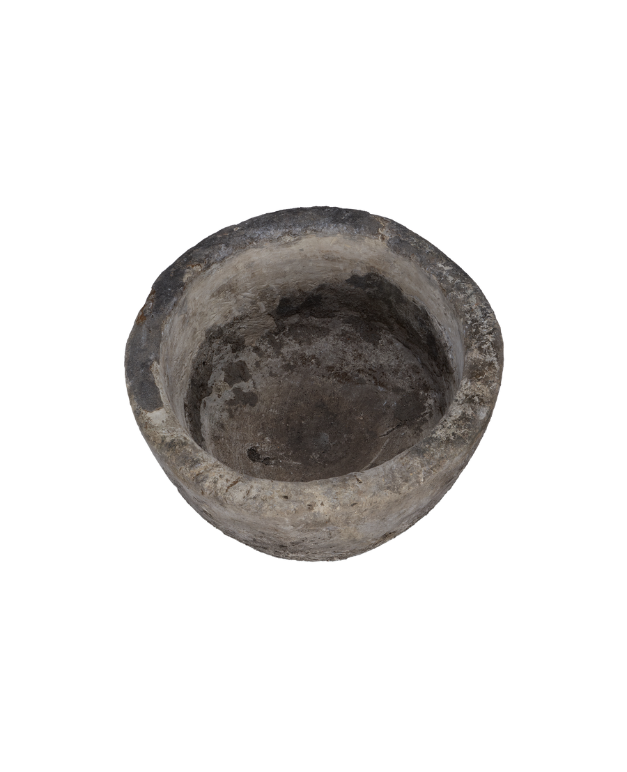 Vintage Limestone Trough - Round from Indonesia - Planters, Fountains, & Water Features