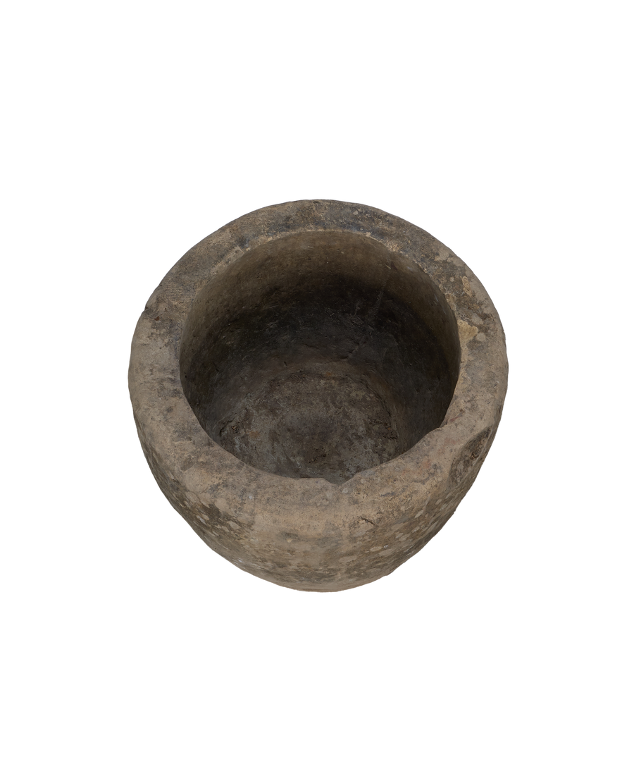 Vintage Limestone Trough - Round from Indonesia - Planters, Fountains, & Water Features