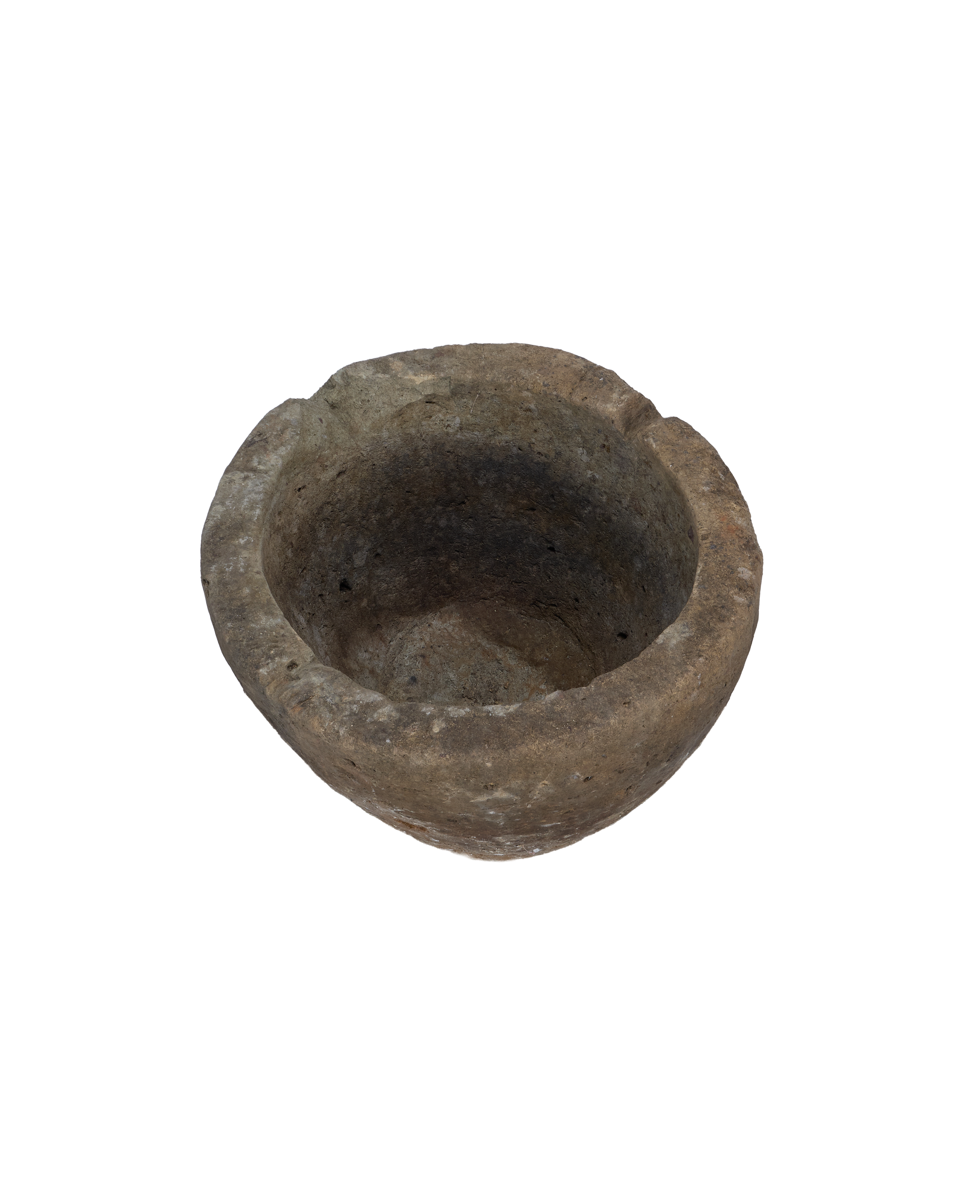 Vintage Limestone Trough - Round from Indonesia - Planters, Fountains, & Water Features
