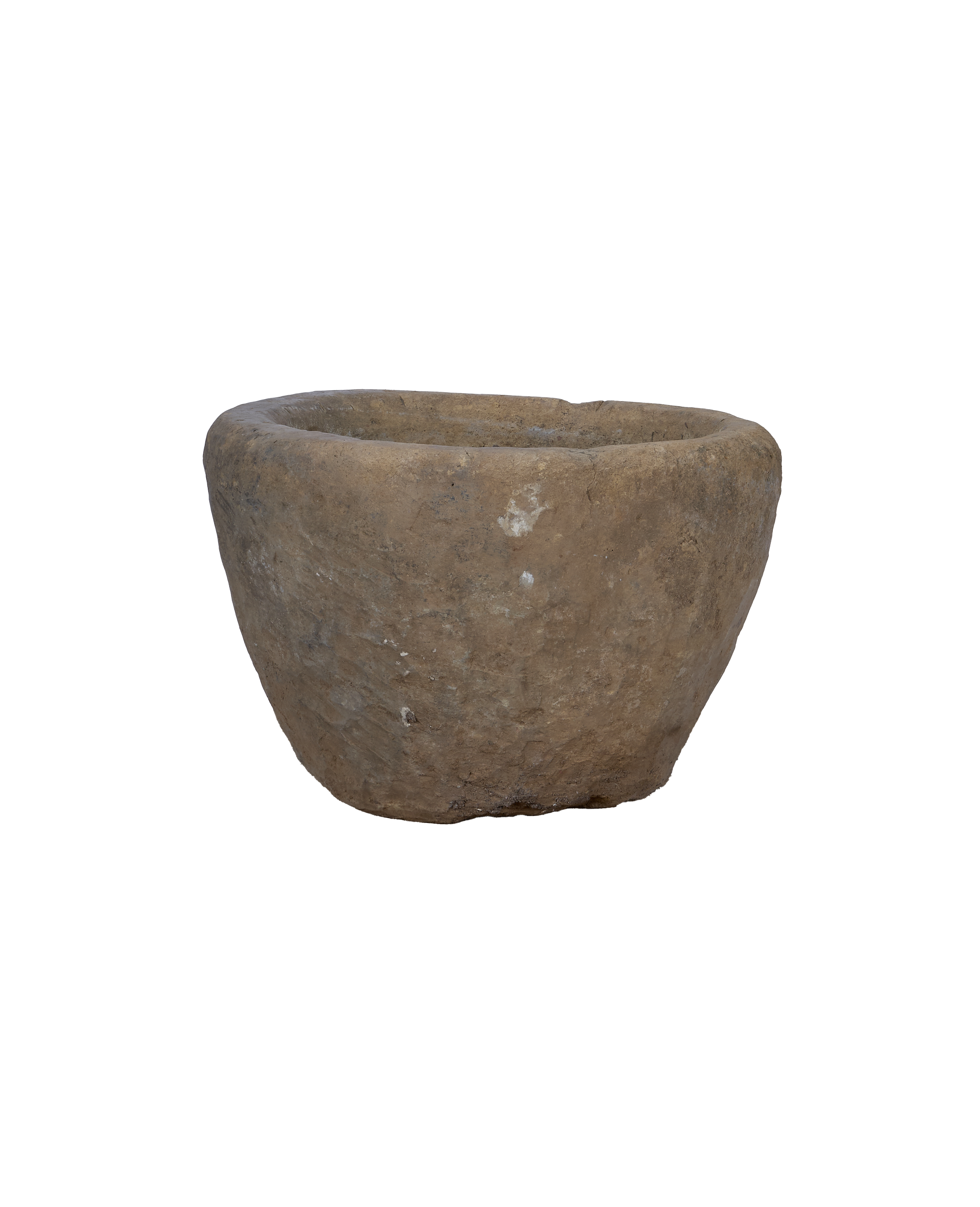 Vintage Limestone Trough - Round from Indonesia - Planters, Fountains, & Water Features