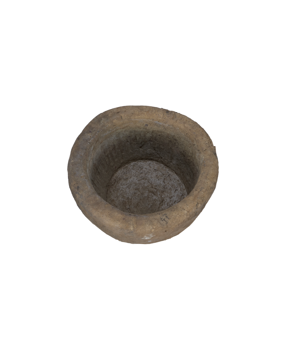 Vintage Limestone Trough - Round from Indonesia - Planters, Fountains, & Water Features