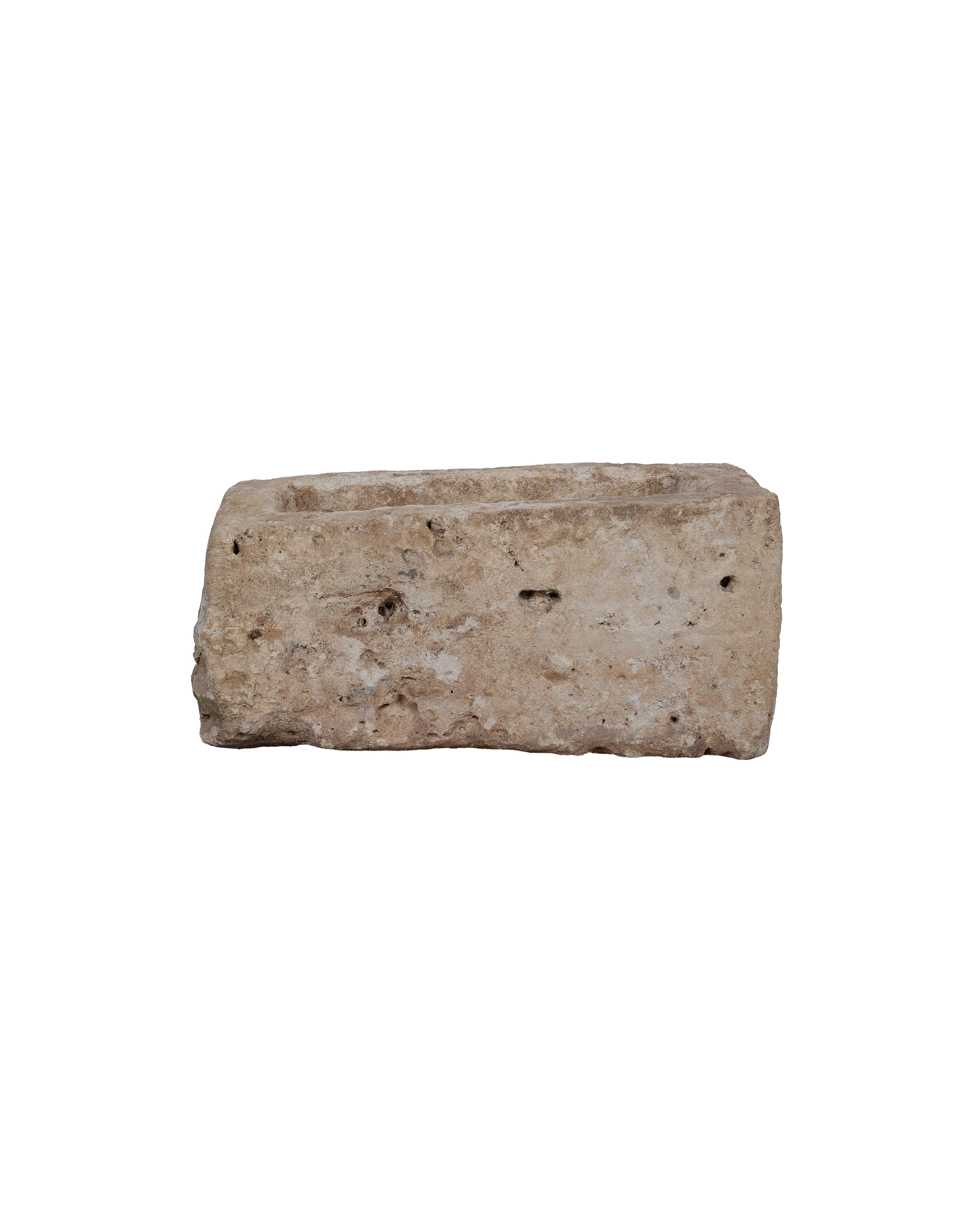 Vintage Limestone Trough - Rectangle from Indonesia - Planters, Fountains, & Water Features