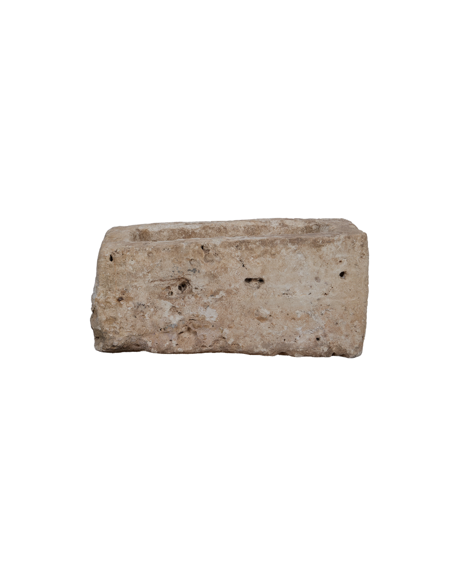 Vintage Limestone Trough - Rectangle from Indonesia - Planters, Fountains, & Water Features