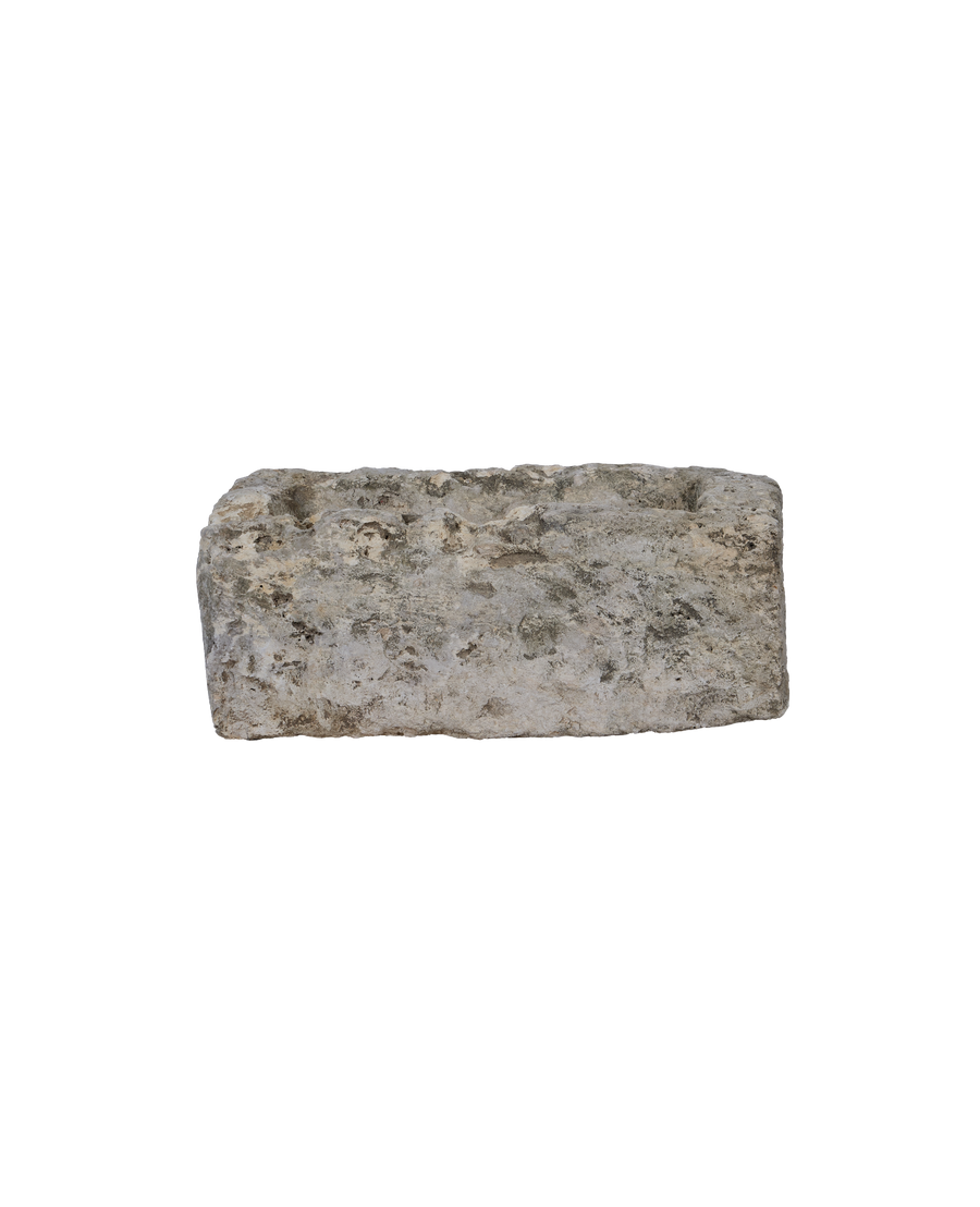 Vintage Limestone Trough - Rectangle from Indonesia - Planters, Fountains, & Water Features