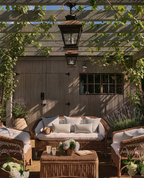 Sanctuary Rattan Loveseat - Shell