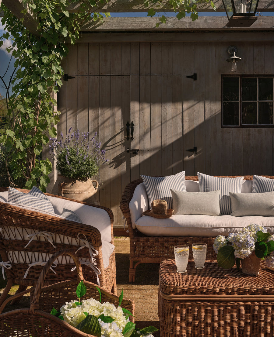 Sanctuary Rattan Sofa - Shell