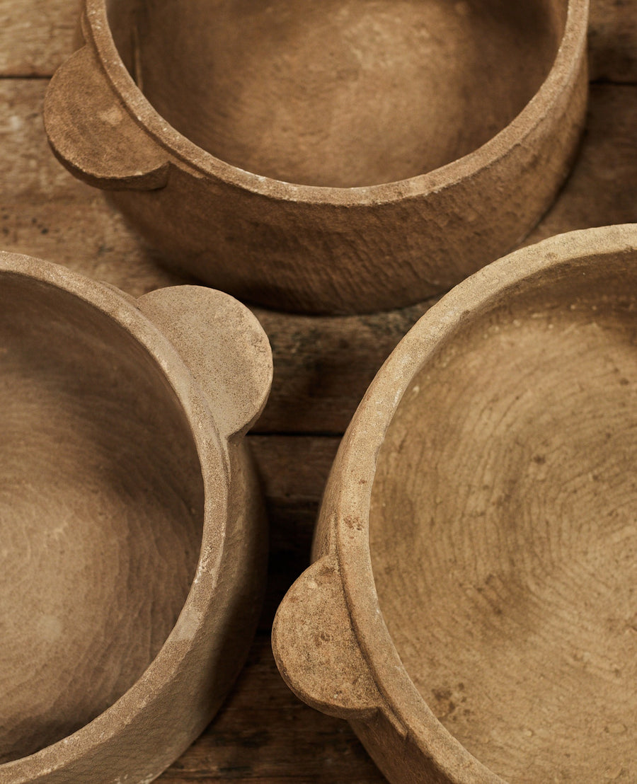 Vintage Stone Bowl from India made of Stone