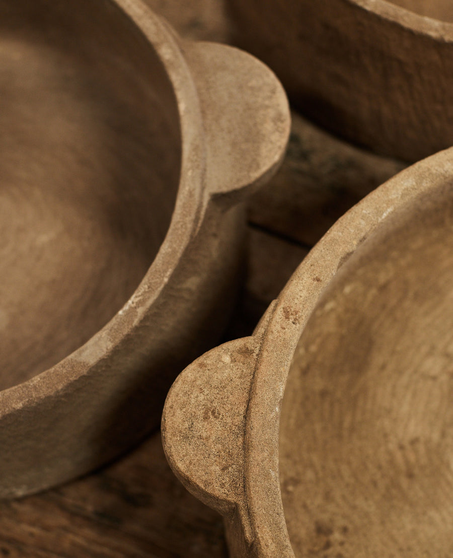 Vintage Stone Bowl from India made of Stone