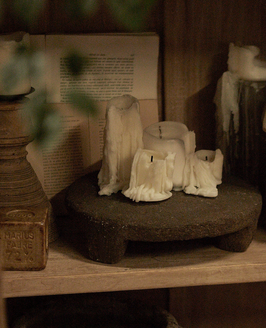 Olive Ateliers Antique Stone Riser from India