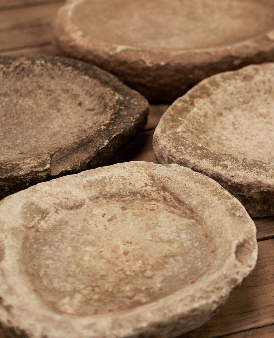 Antique Stone Platter from India made of Stone