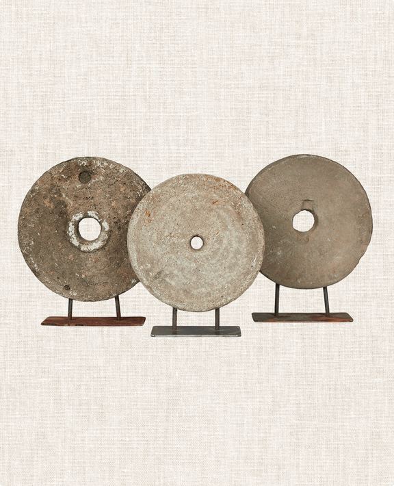 Stone Wheel on Stand