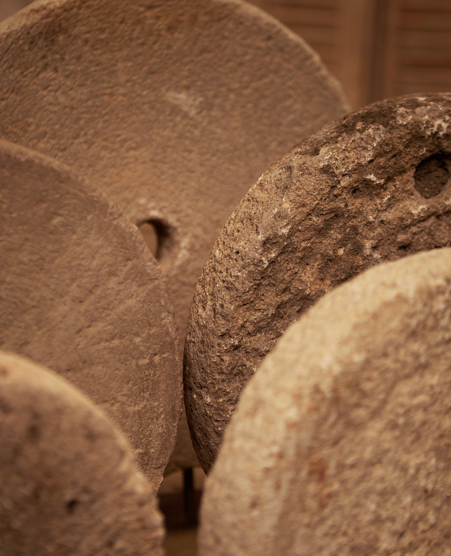 Antique Stone Wheel on Stand from Turkey made of Stone