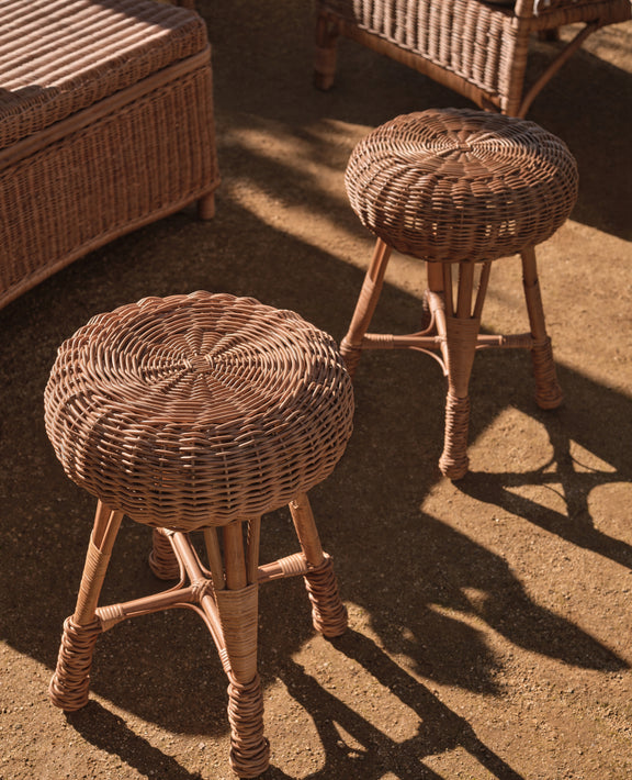 Sit Close Rattan Stool