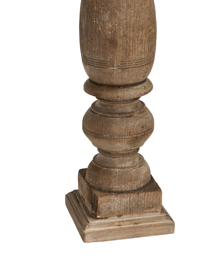 Turned Leg Pillar Candle Stand