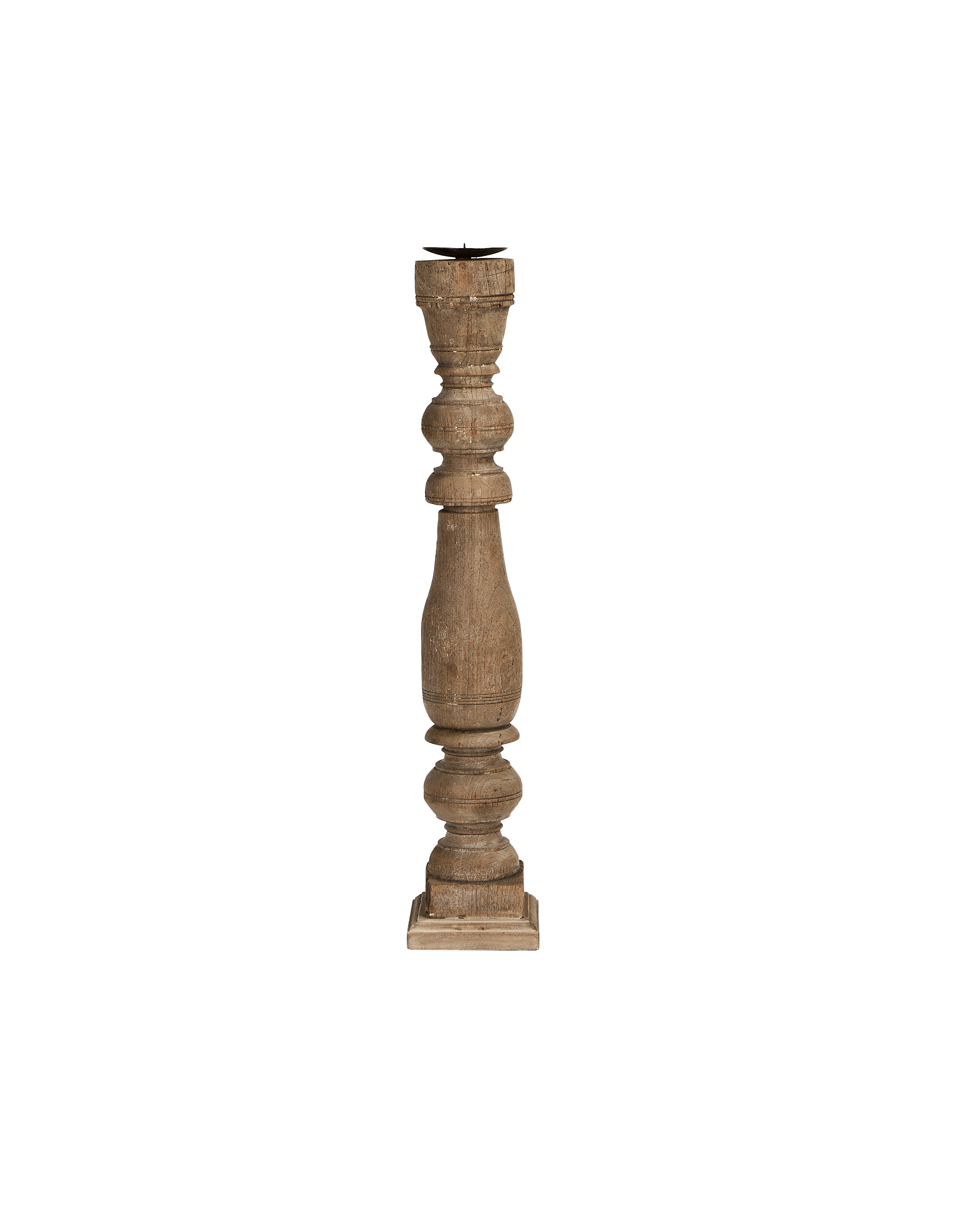 Turned Leg Pillar Candle Stand