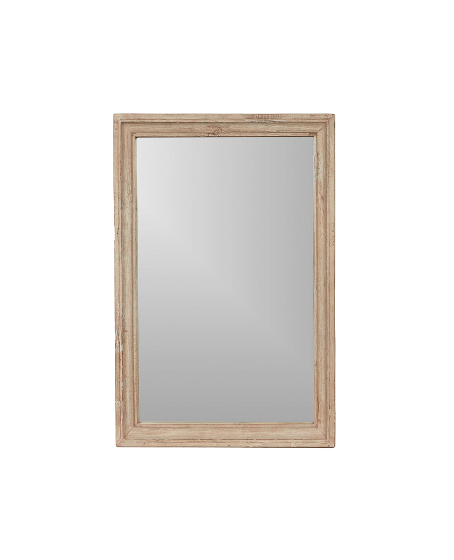 Vintage Teak Mirror from India made of Wood