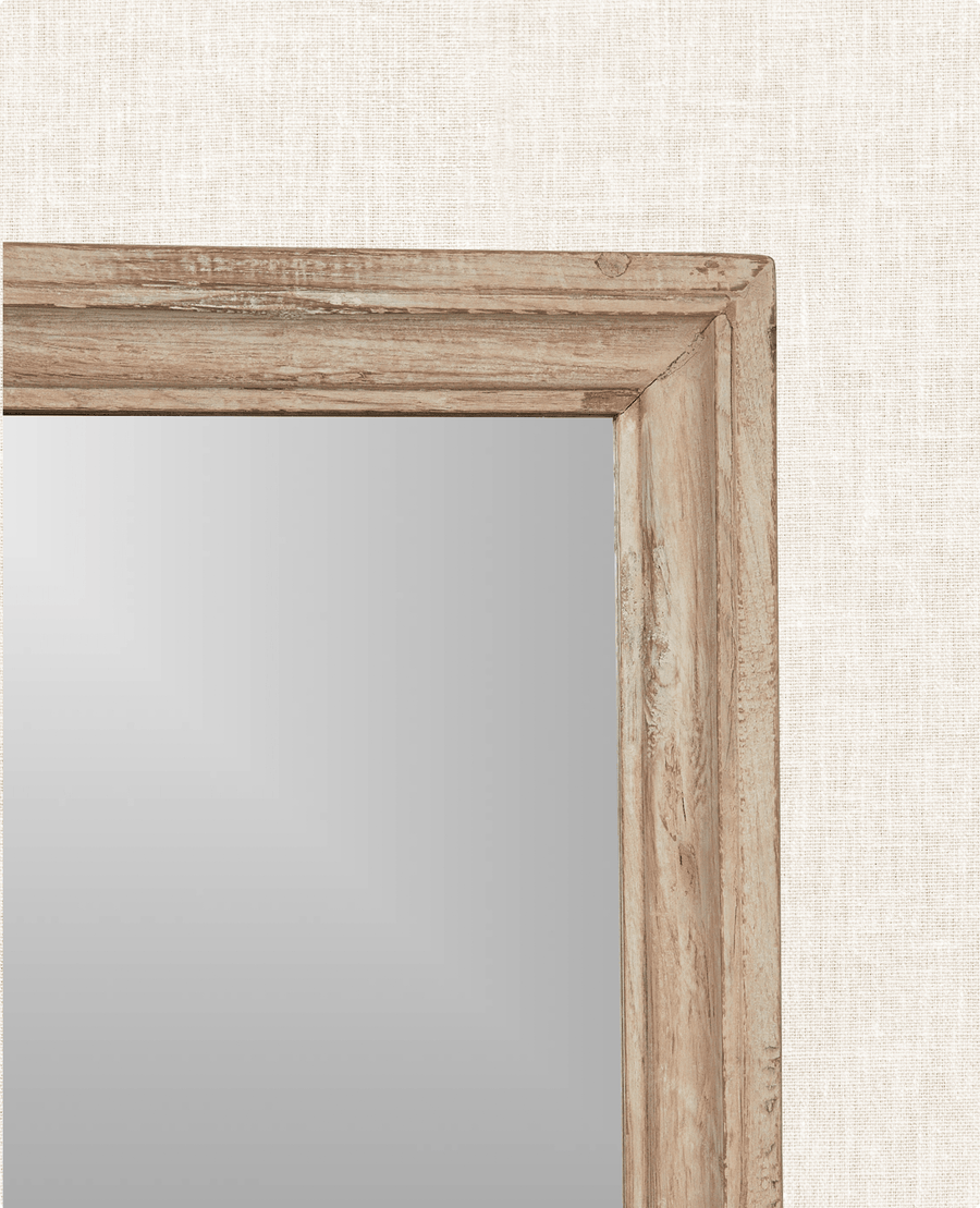 Vintage Teak Mirror from India made of Wood