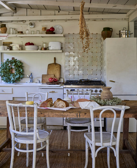 Teak Vase - Bleached