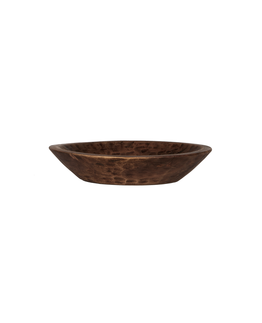 Carved Wood Bowl - Natural