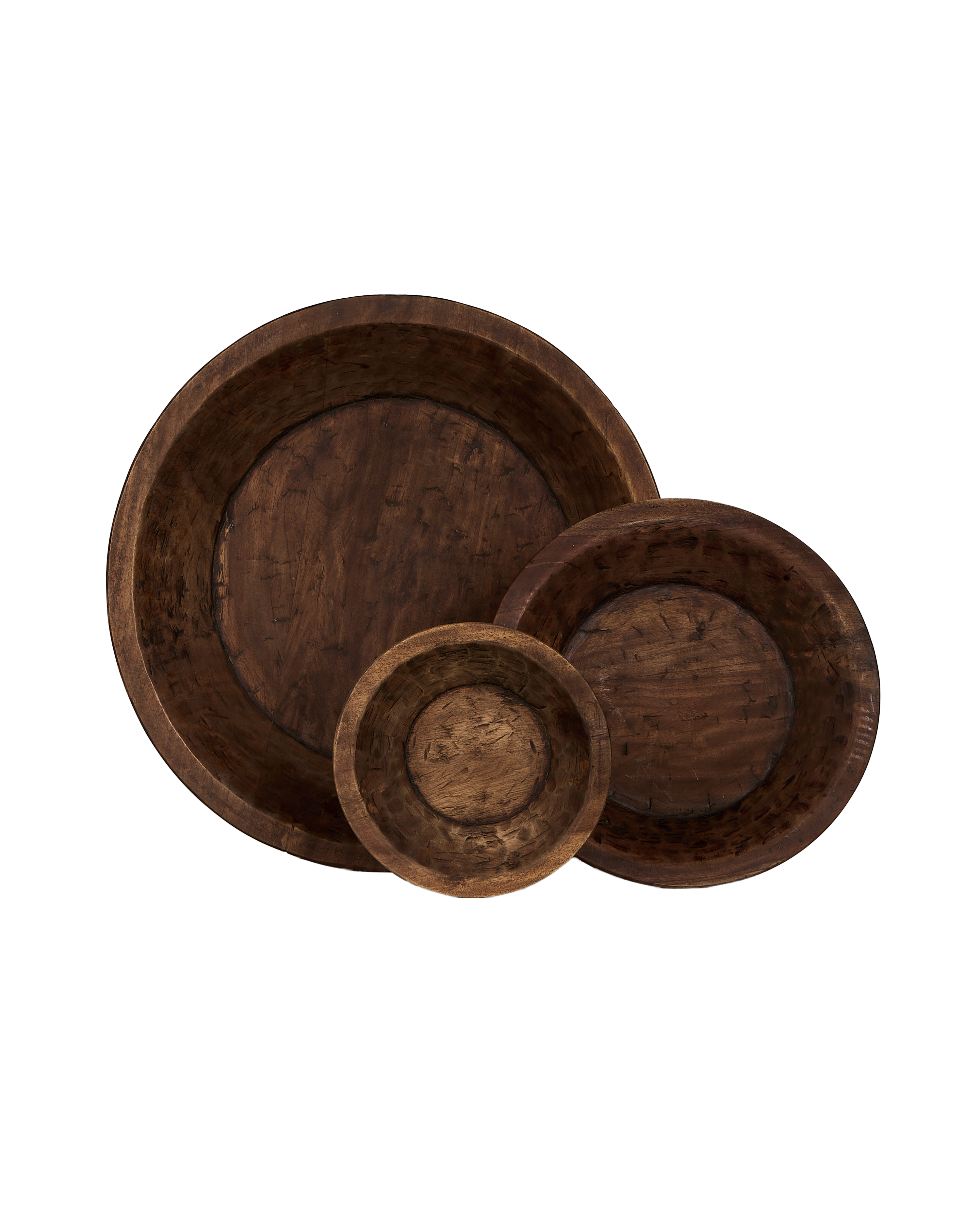 Carved Wood Bowl - Natural