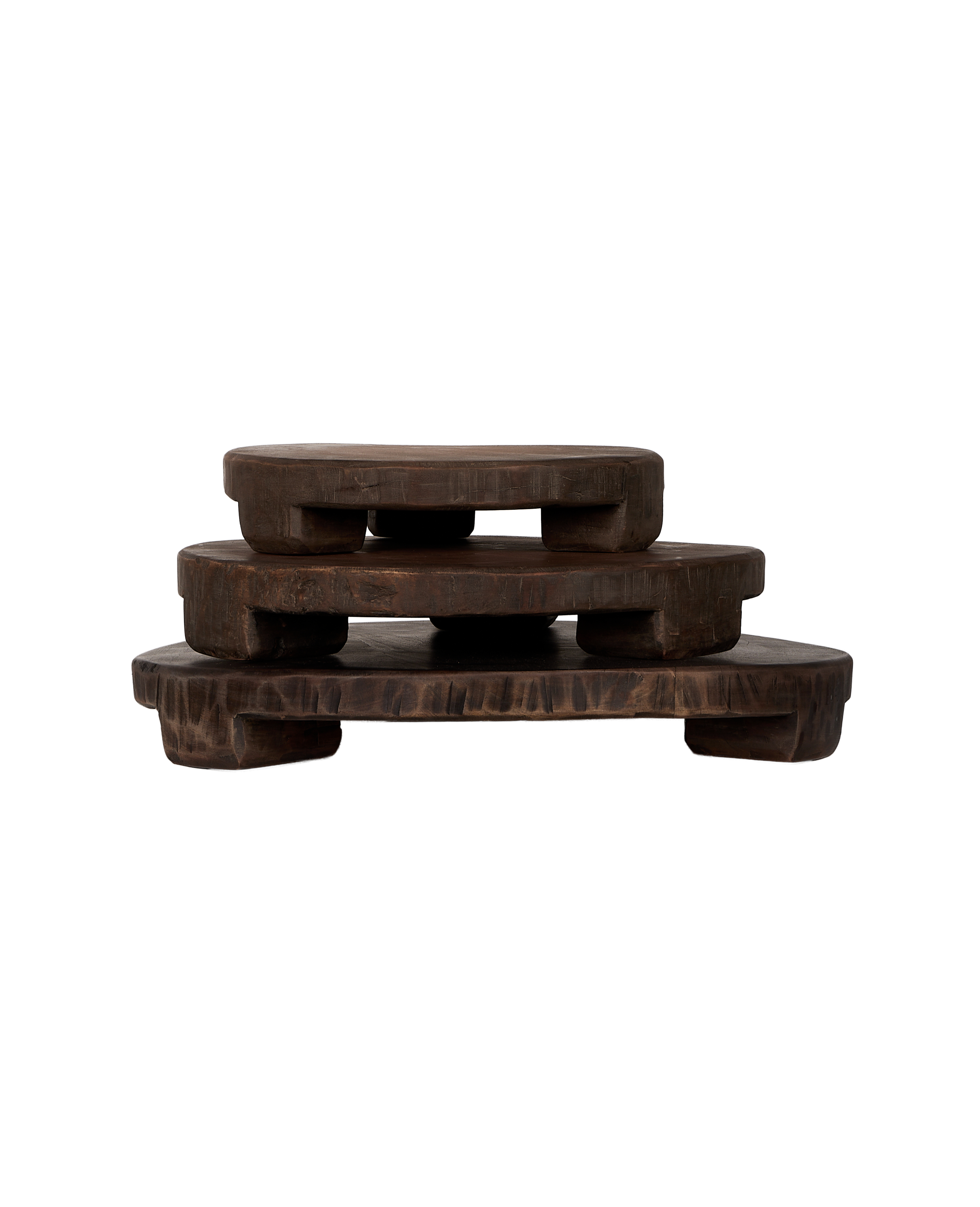 Carved Wood Riser - Natural