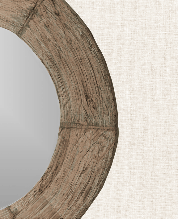 Wheel Mirror - Bleached