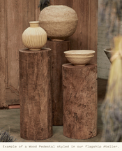 Wood Pedestal - Round