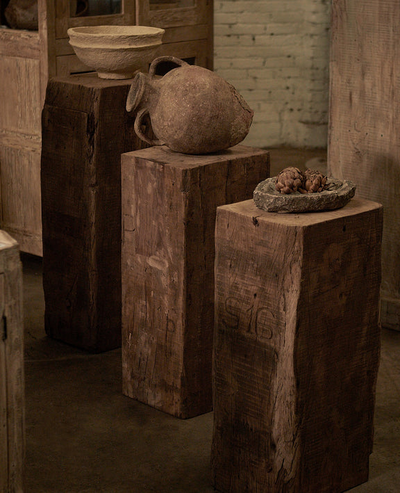 Wood Pedestal - Rectangle Assorted