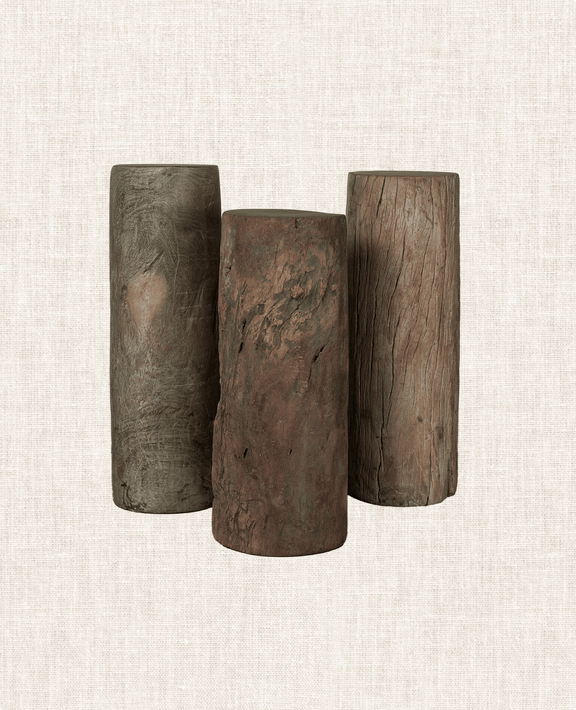 Wood Pedestal - Round Assorted
