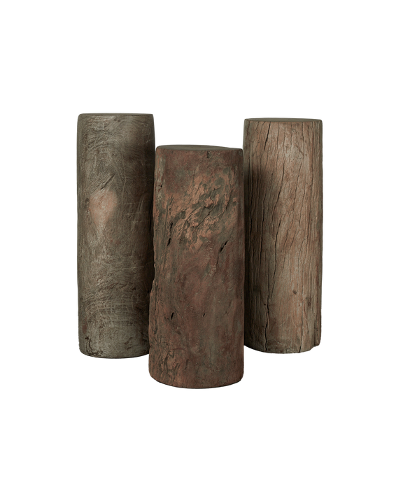 Wood Pedestal - Round Assorted