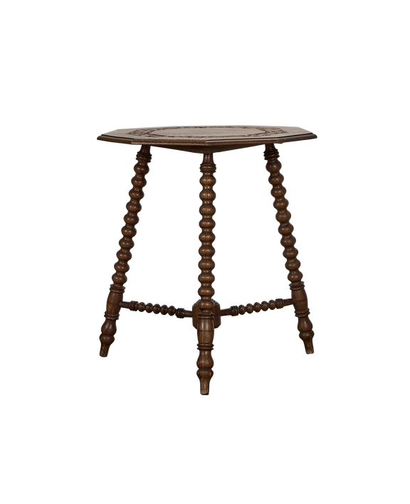 Nonagon Bobbin Side Table